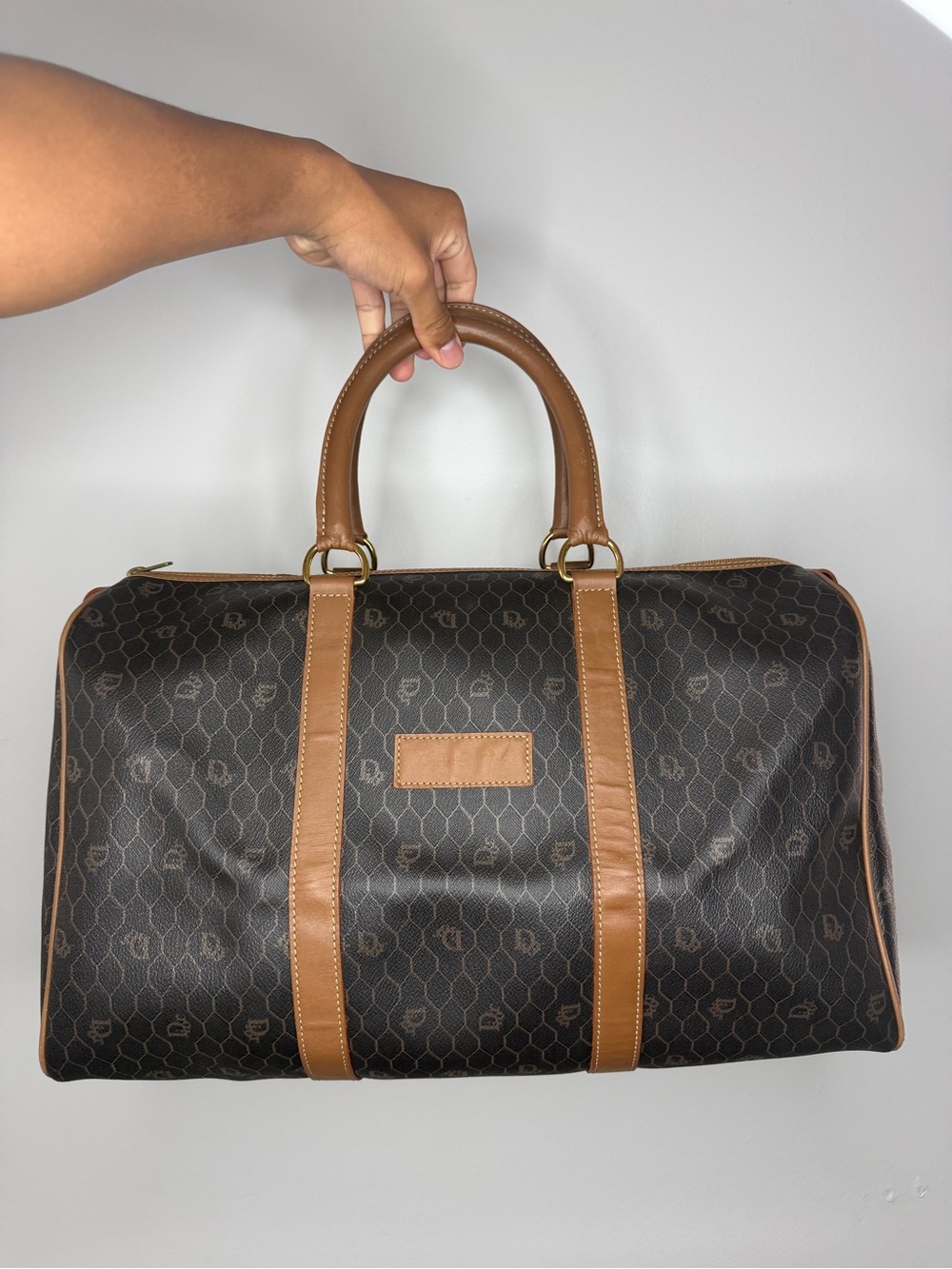 Dior Black Monogram Trotter Boston
Duffle Bag
